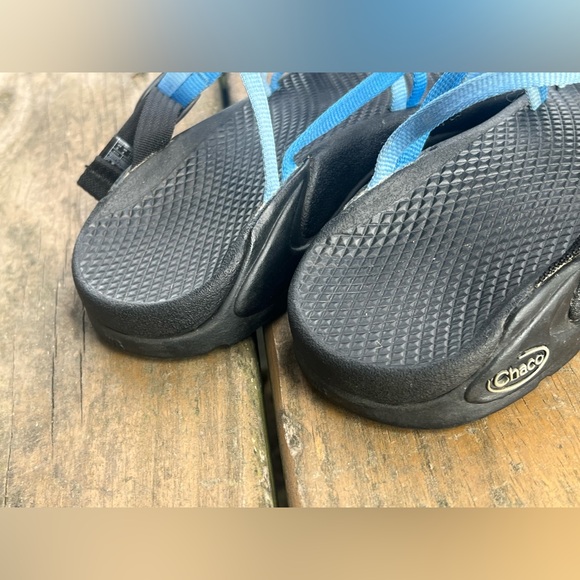 Chaco Ecotread Caribbean/Spa Ladies Blue Strappy Sandals- size 6- like new - Picture 5 of 6